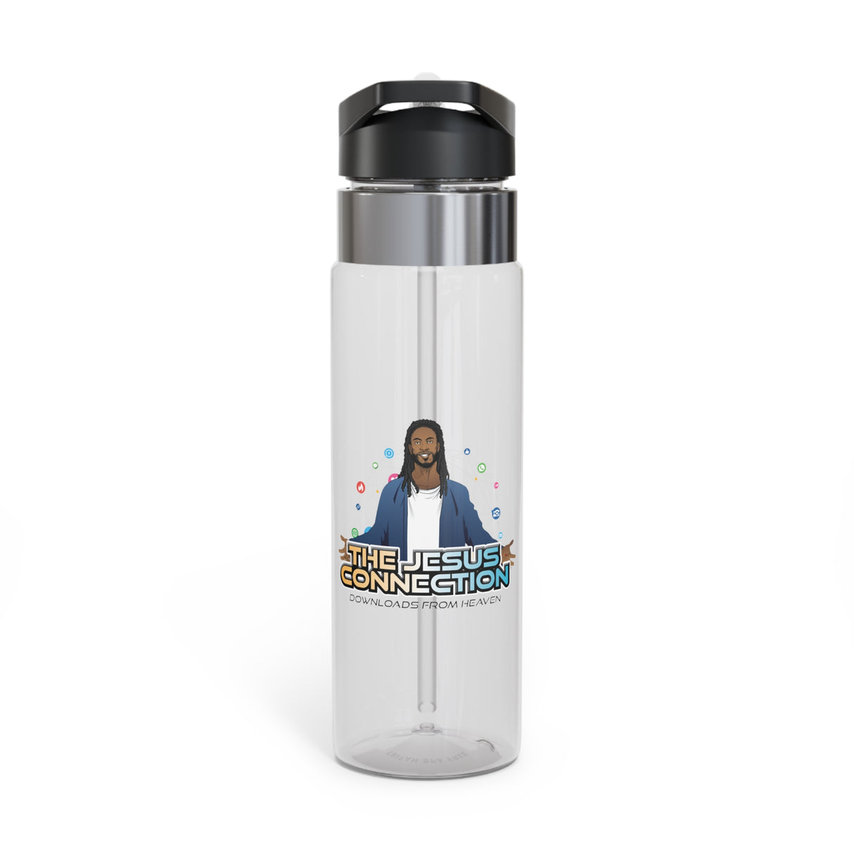 Inspirational Jesus Connection Sport Bottle - 20oz Tritan Water Bottle for Fitness & Everyday Use