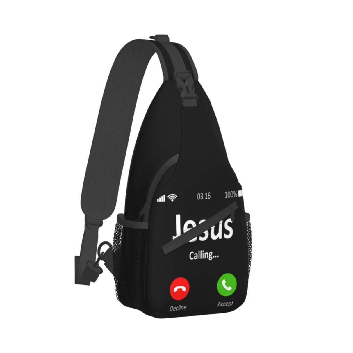 Qurdtt Christian Theme Crossbody Bag Crossbody Backpack Jesus Sling Backpack Chest Bag Sling Bag For Women Men