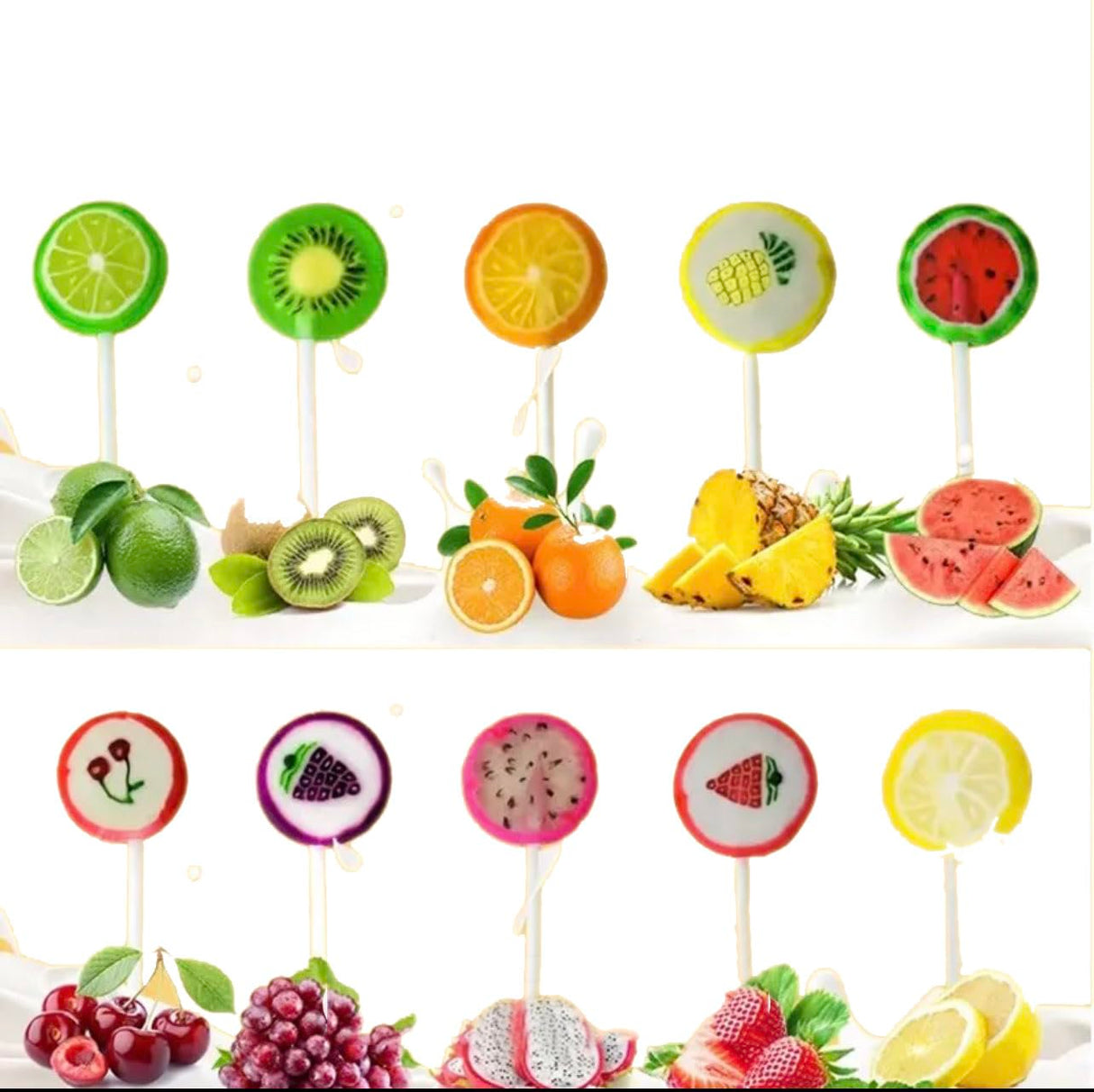 Fruit Slices Candy - Fruit Lollipops Bulk 1 lb Bag of Individually Wrapped Candy Suckers - Hard Candies Assortment - Great for Candy Buffet - Birthday Treat Bags - Yummy Candy for Kids and Adults