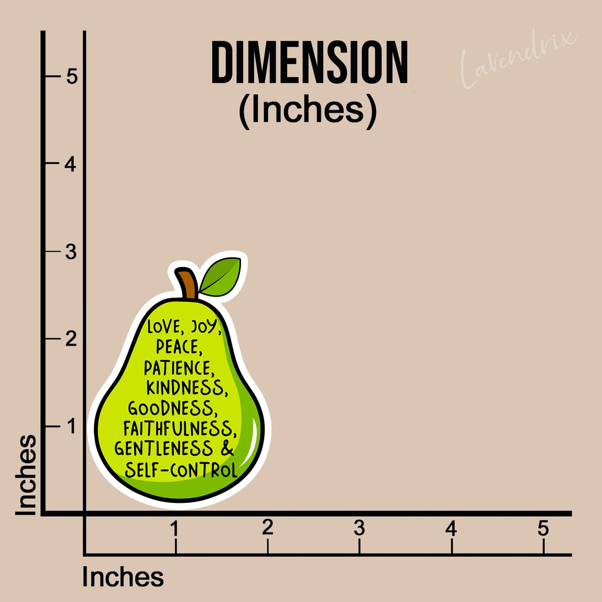 (3Pcs) The Fruit of The Spirit Joy Love Peace Christian Sticker Inspirational Quotes Bible Verse Jesus Vinyl Decal Stickers for Tumbler Laptop Kindle Water Bottles Book Phone Car- Size 3x2