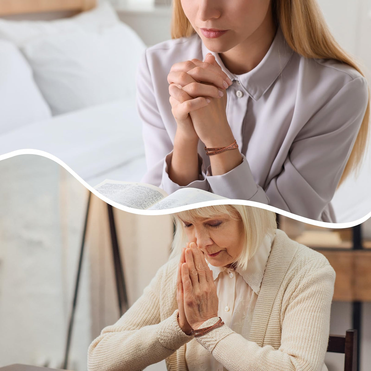 Ferreve 12 Pcs Fruit of the Spirit Wrap Leather Bracelets Adjustable Christian Bracelets Bible Verse Gifts for Church Men Women Sunday School Party Favors