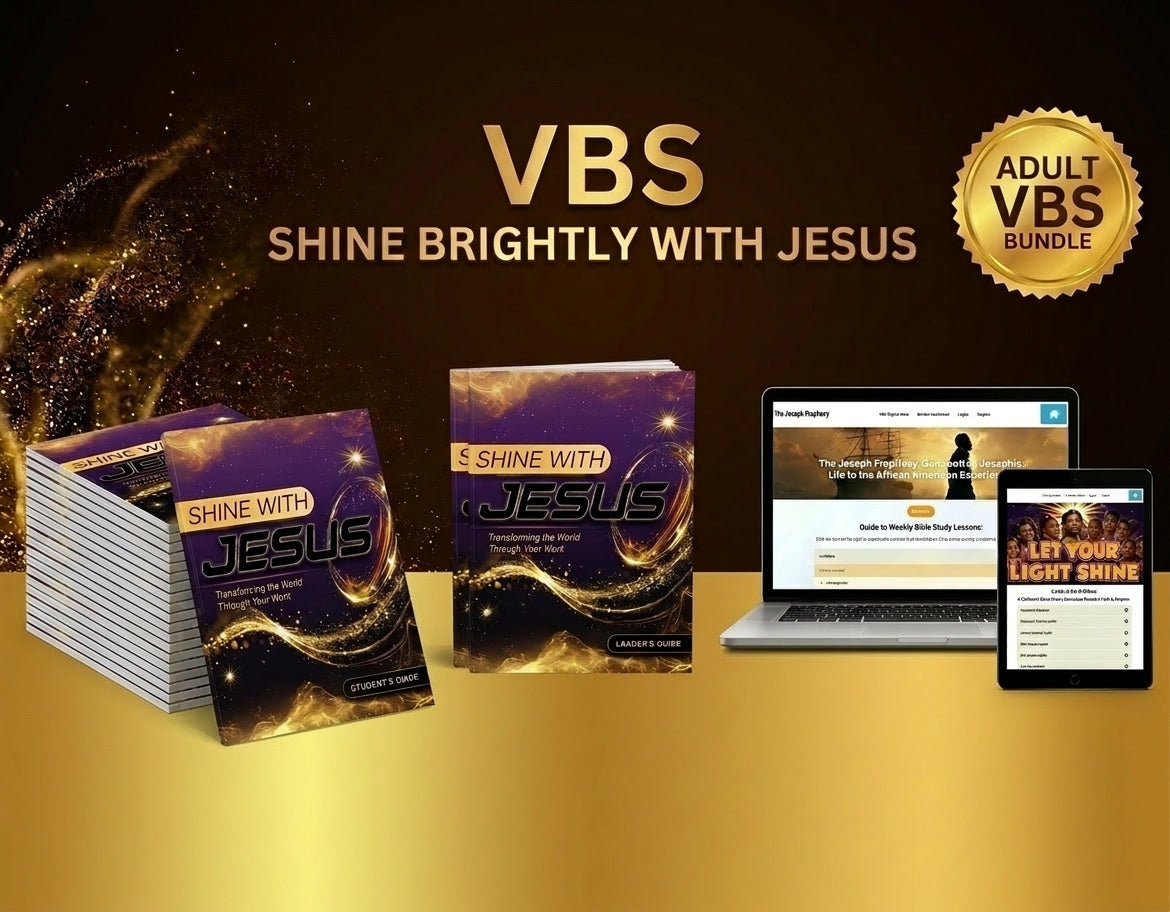 Adult VBS Curriculum Bundle Package Shine Brightly With Jesus + Digital Resources + Black History