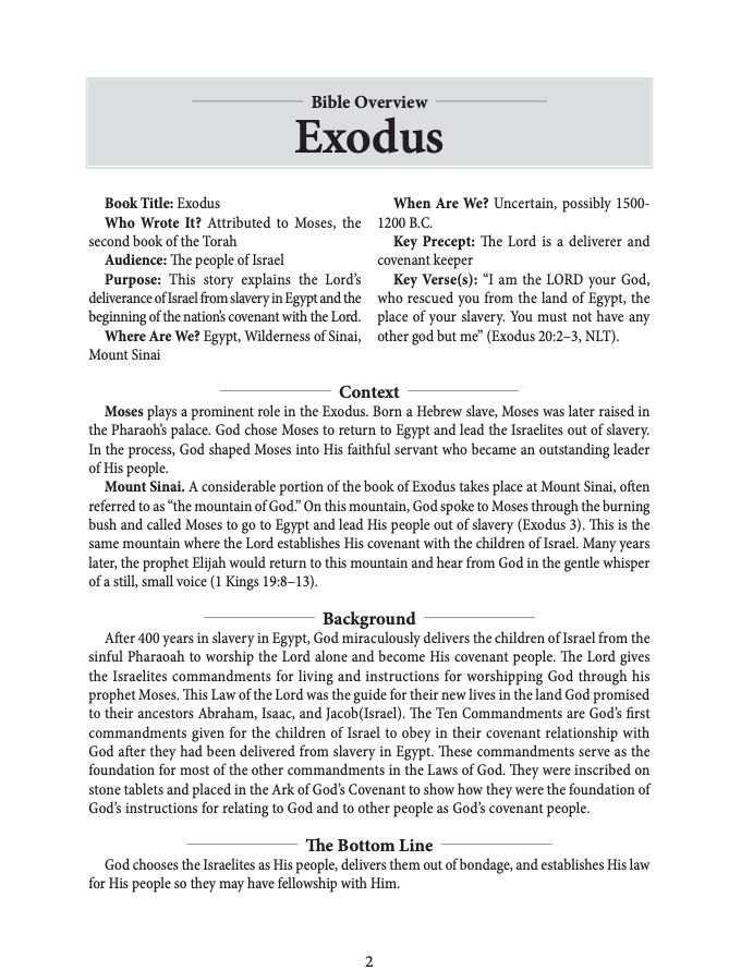 Precepts for Living®: The Bible In Focus Summaries of Each Book (2025-2026)