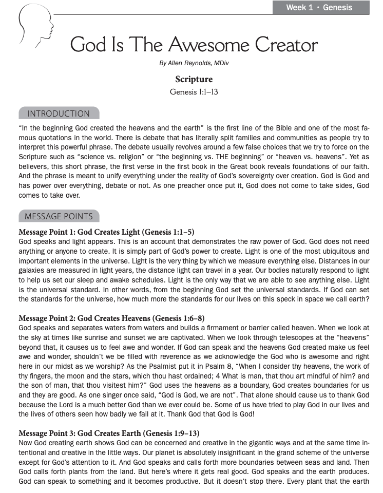 Precepts For Living  Pastor (Large Print + Sermon Notes) 2025-2026