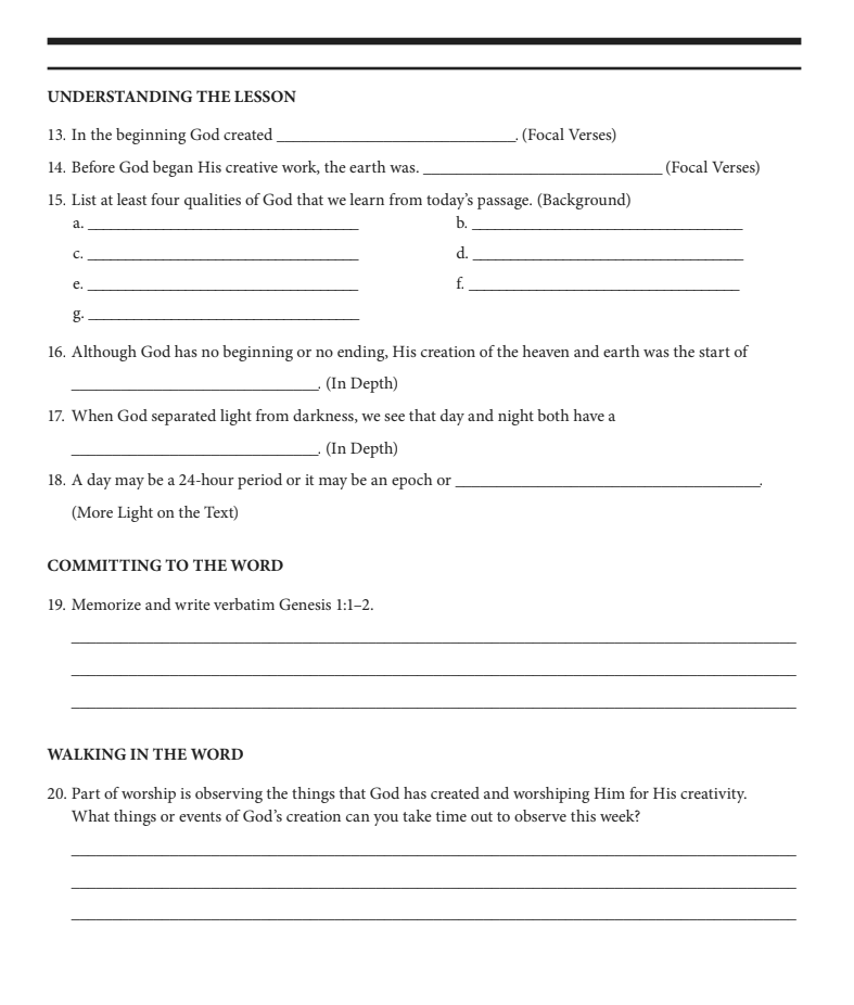 Precepts for Living®: Foundations of the Faith Personal Study Guide (2025-2026)