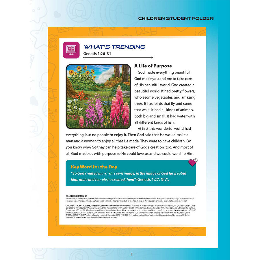 The Jesus Connection –  Children Student Folders