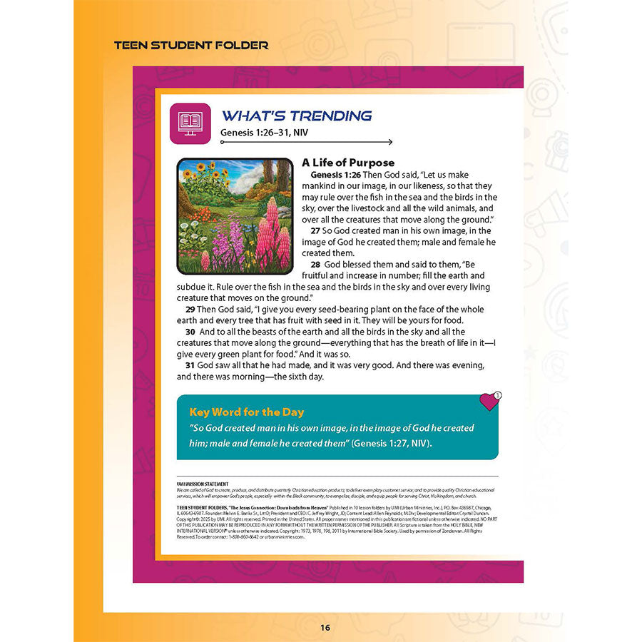 The Jesus Connection – Teen Student Folders