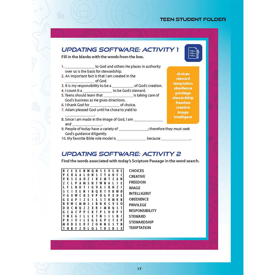 The Jesus Connection – Teen Student Folders