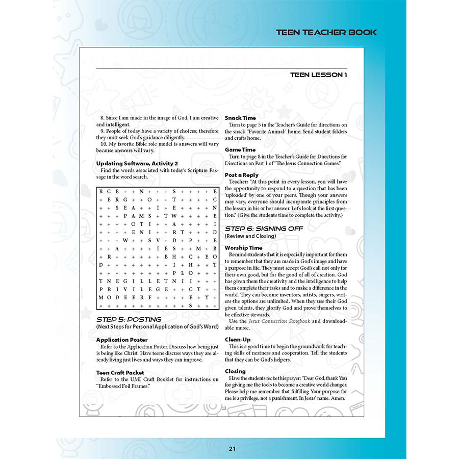 The Jesus Connection – Teen Teacher Guide