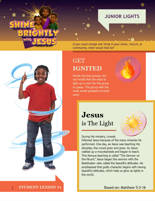Junior Student Magazine Shine Brightly w/Jesus