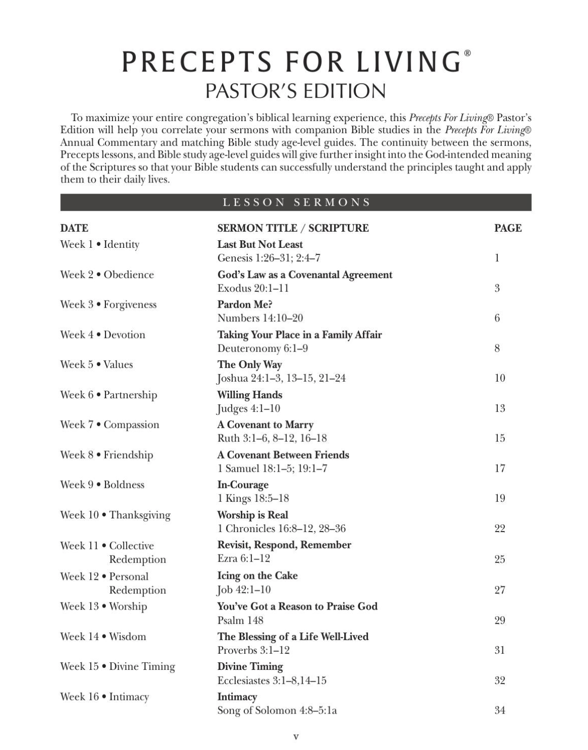 Precepts for Living®:  Principles for Living in an Unhinged World Pastor's Edition + Sermon Notes