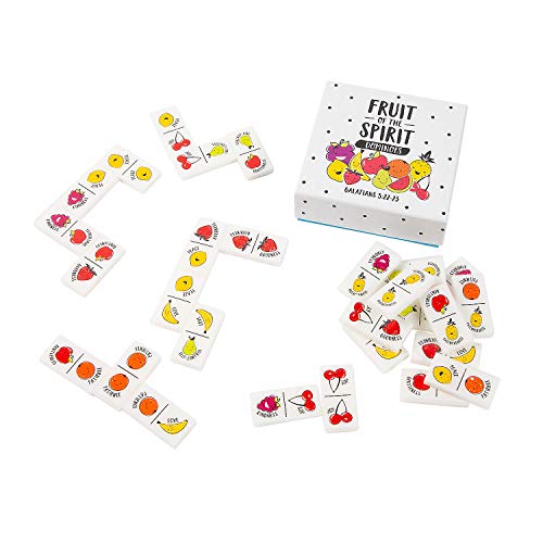 Fruit of The Spirit Dominoes Game - Toys - 28 Pieces