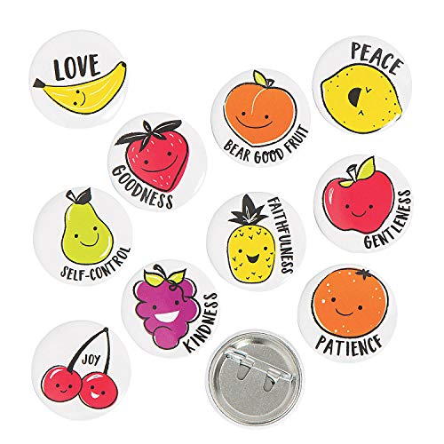 Mini Fruit of the Spirit Buttons - Jewelry - 48 Pieces