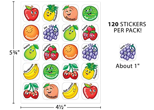 Teacher Created Resources Fruit of the Spirit Stickers, Multi Color (7041)