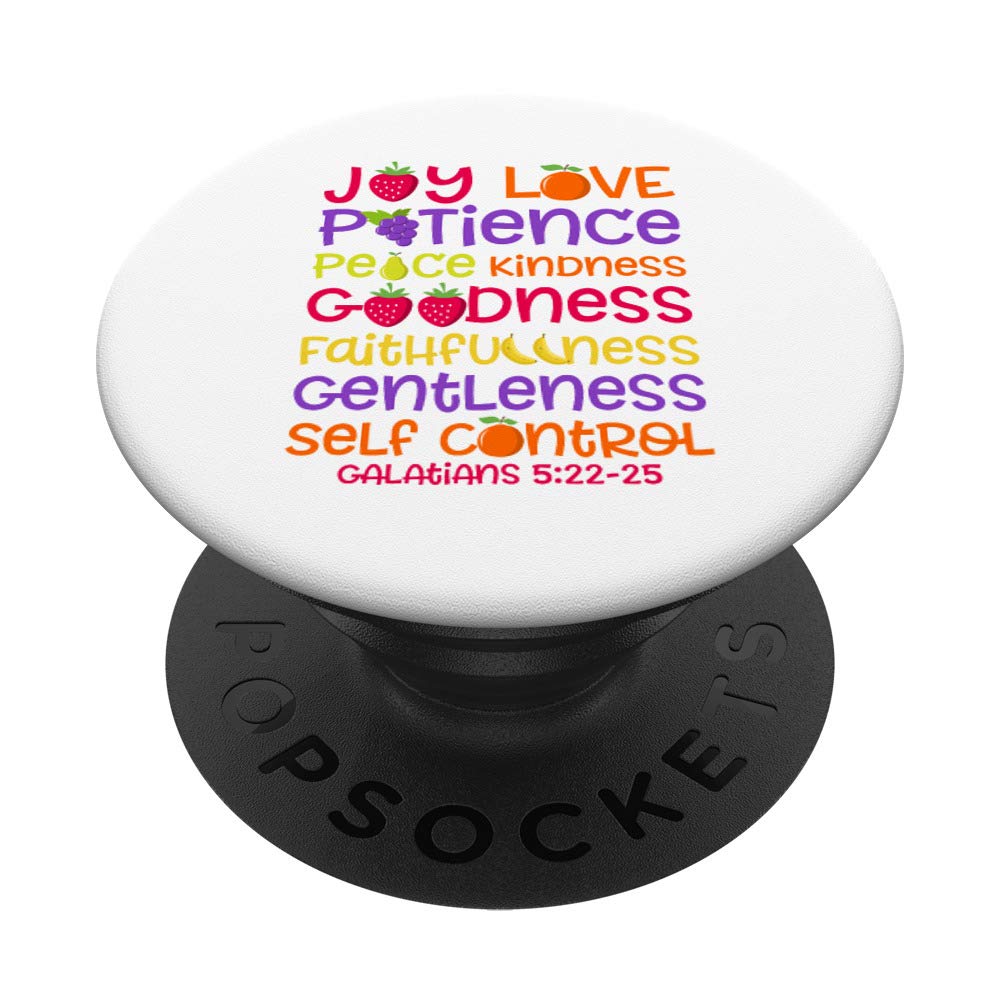 Fruit Of The Spirit Galatians Christian Bible Quote PopSockets PopGrip: Swappable Grip for Phones & Tablets